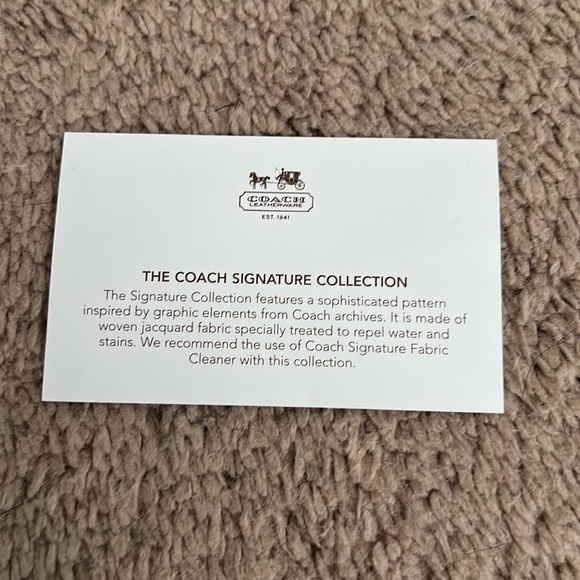 New With Tags Coach Signature Black Tablet/iPad Case. - Picture 6 of 6